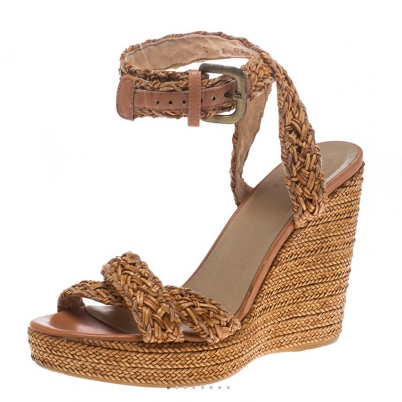 Stuart Weitzman Leather Wedges